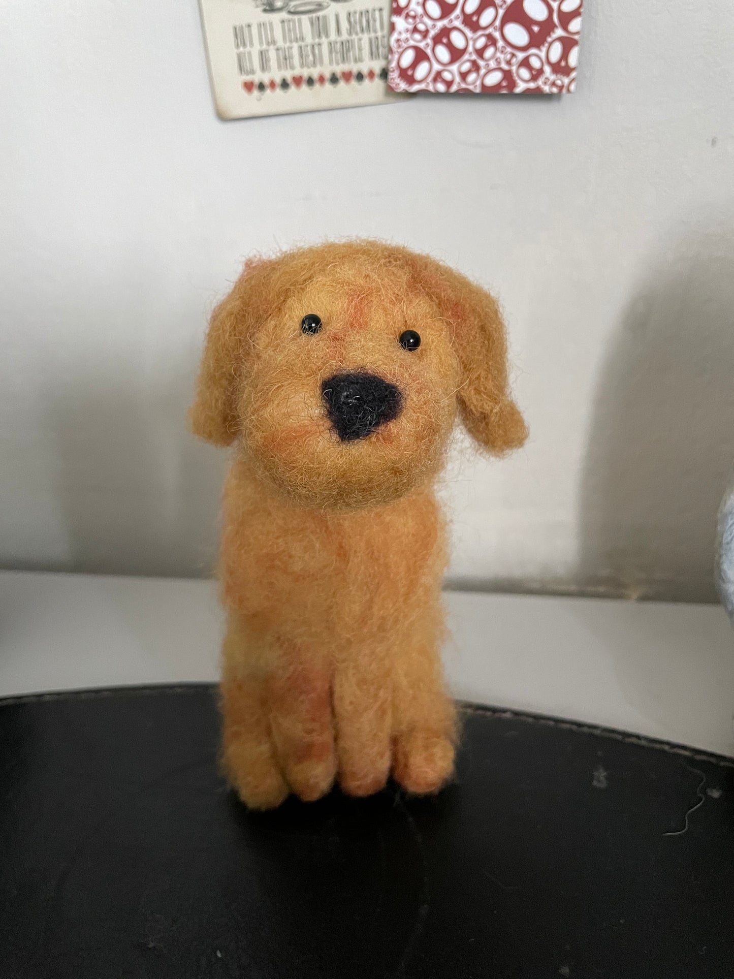 Custom needle felt animal